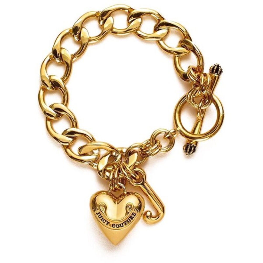 Juicy Couture J Charm Gold Bracelet